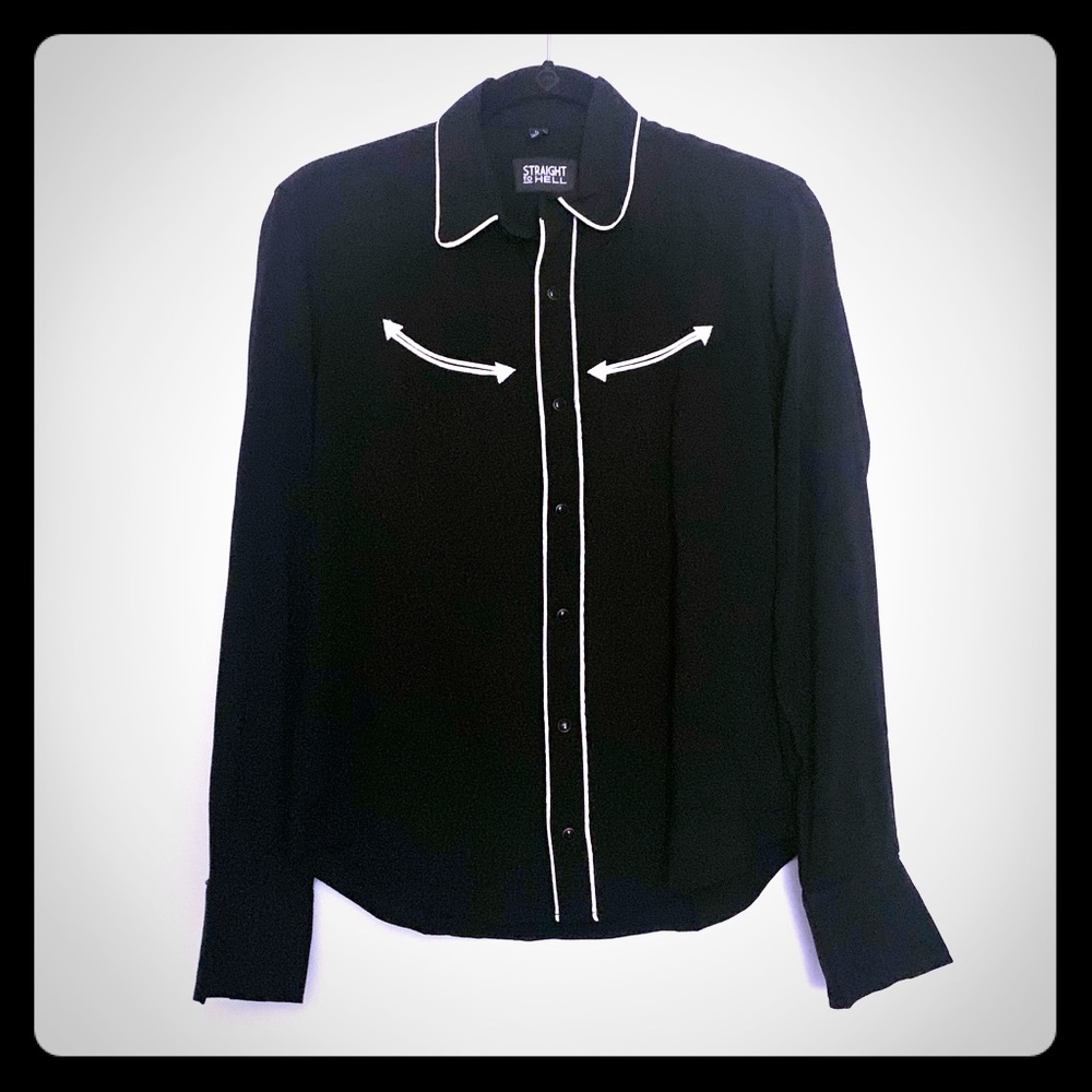 Long Gone western shirt by Straight to Hell XS